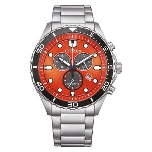 Citizen Men's Eco-Drive Orange Dial Watch - AT2560-84X
